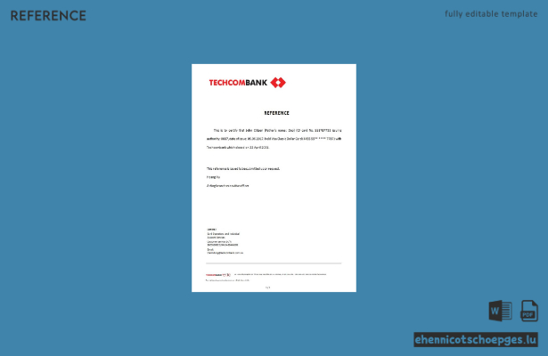 Vietnam Techcombank Schließungsbeispiel Vorschau